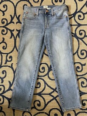 J. Crew Women's Straight-Leg Jeans in Light Blue Wash
